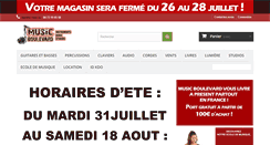 Desktop Screenshot of musicboulevard.fr